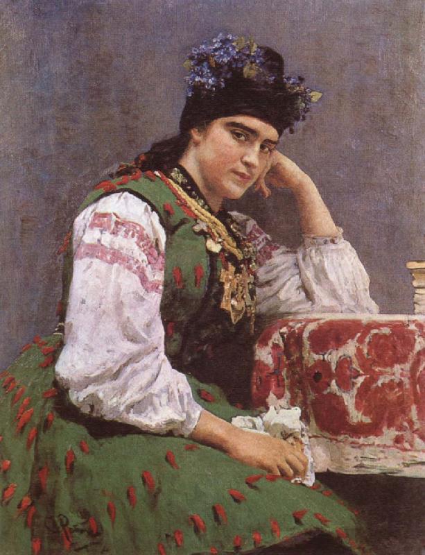 llya Yefimovich Repin Portrait of Sofia Mikhailovna Dragomirova oil painting image